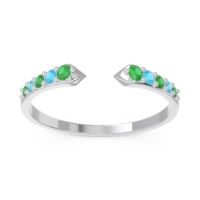 Petite Modern Pave Sandasta Ring