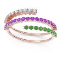 Modern Wrap Pave Upota Ring