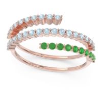 Modern Wrap Pave Upota Ring