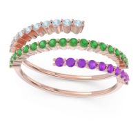 Modern Wrap Pave Upota Ring