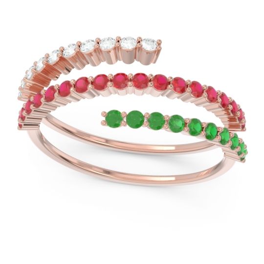 Modern Wrap Pave Upota Ring