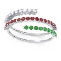 Modern Wrap Pave Upota Ring