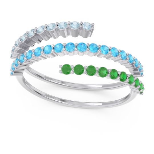 Modern Wrap Pave Upota Ring