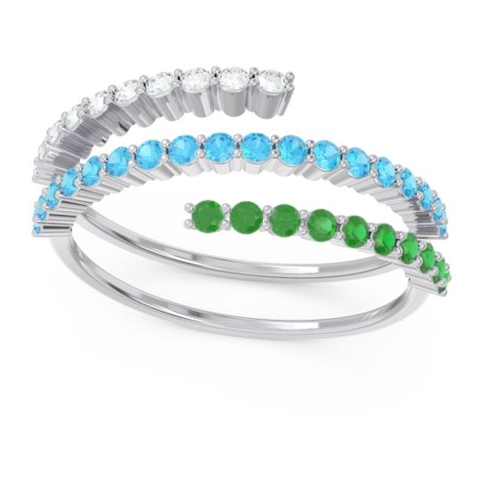 Modern Wrap Pave Upota Ring