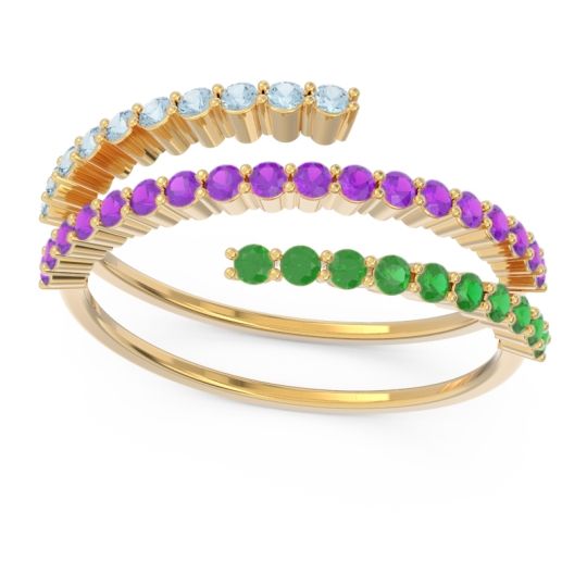 Modern Wrap Pave Upota Ring