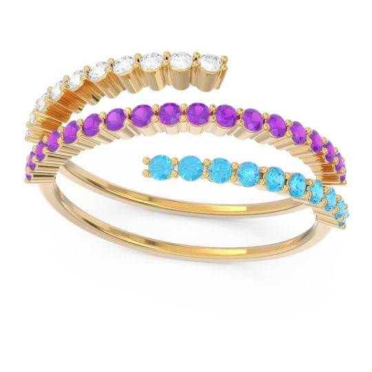 Modern Wrap Pave Upota Ring