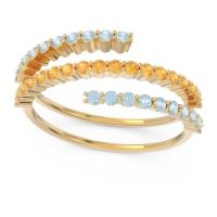 Modern Wrap Pave Upota Ring