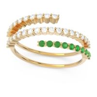 Modern Wrap Pave Upota Ring