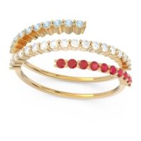 Modern Wrap Pave Upota Ring