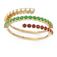 Modern Wrap Pave Upota Ring