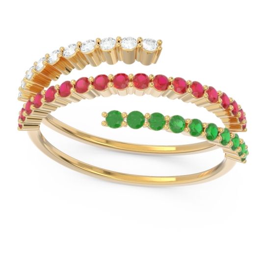 Modern Wrap Pave Upota Ring