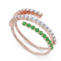 Modern Wrap Pave Upota Ring