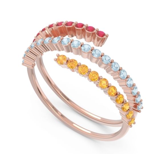 Modern Wrap Pave Upota Ring