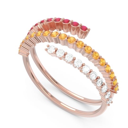 Modern Wrap Pave Upota Ring