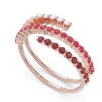 Modern Wrap Pave Upota Ring