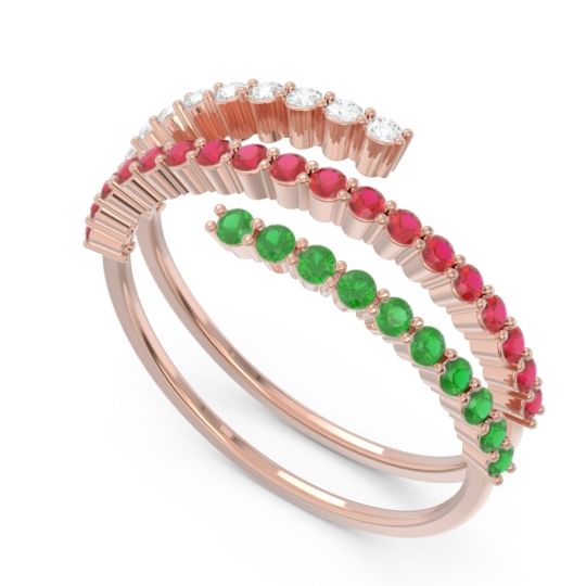 Modern Wrap Pave Upota Ring