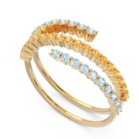 Modern Wrap Pave Upota Ring