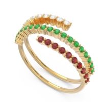 Modern Wrap Pave Upota Ring