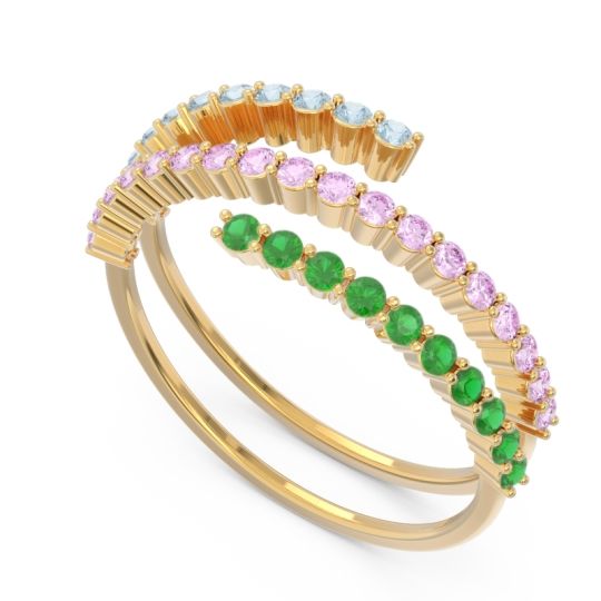 Modern Wrap Pave Upota Ring