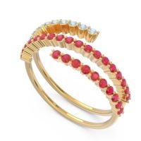 Modern Wrap Pave Upota Ring