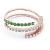 Modern Wrap Pave Upota Ring