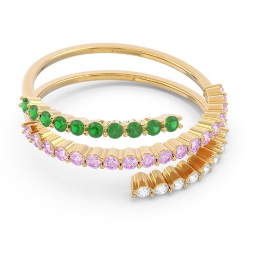 Modern Wrap Pave Upota Ring