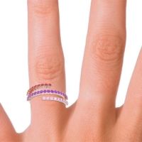 Modern Wrap Pave Upota Ring