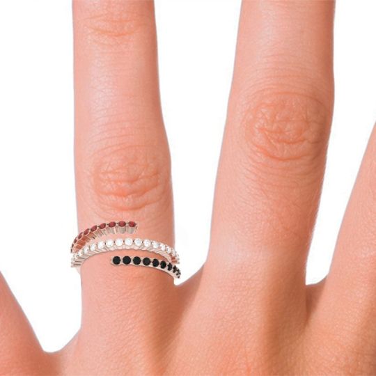 Modern Wrap Pave Upota Ring