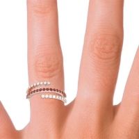 Modern Wrap Pave Upota Ring