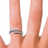 Modern Wrap Pave Upota Ring