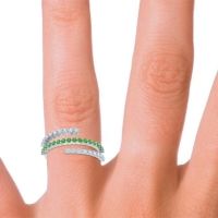 Modern Wrap Pave Upota Ring