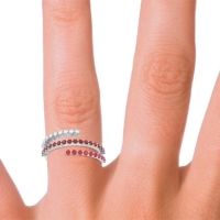 Modern Wrap Pave Upota Ring