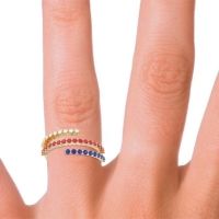 Modern Wrap Pave Upota Ring