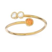 Petite Modern Wrap Bezel Varga Ring