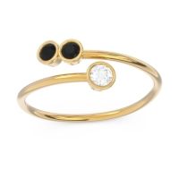 Petite Modern Wrap Bezel Varga Ring