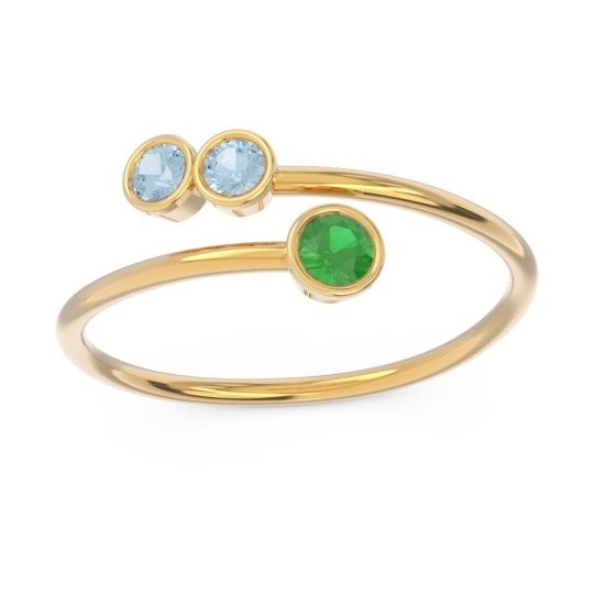 Petite Modern Wrap Bezel Varga Ring