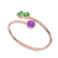 Petite Modern Wrap Bezel Varga Ring