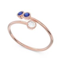 Petite Modern Wrap Bezel Varga Ring