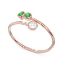 Petite Modern Wrap Bezel Varga Ring