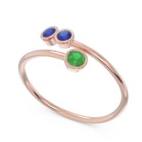 Petite Modern Wrap Bezel Varga Ring