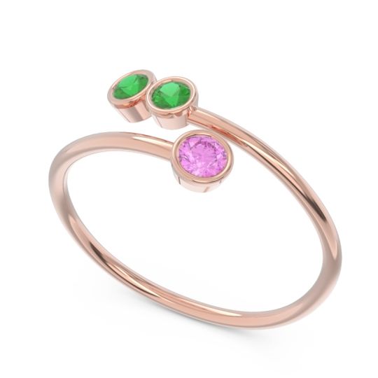 Petite Modern Wrap Bezel Varga Ring