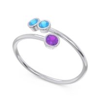 Petite Modern Wrap Bezel Varga Ring