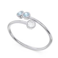 Petite Modern Wrap Bezel Varga Ring