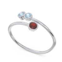 Petite Modern Wrap Bezel Varga Ring