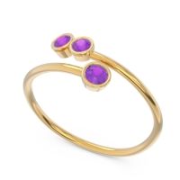 Petite Modern Wrap Bezel Varga Ring