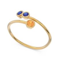 Petite Modern Wrap Bezel Varga Ring