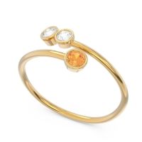 Petite Modern Wrap Bezel Varga Ring