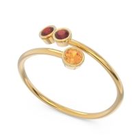 Petite Modern Wrap Bezel Varga Ring
