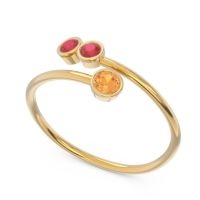 Petite Modern Wrap Bezel Varga Ring
