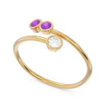 Petite Modern Wrap Bezel Varga Ring